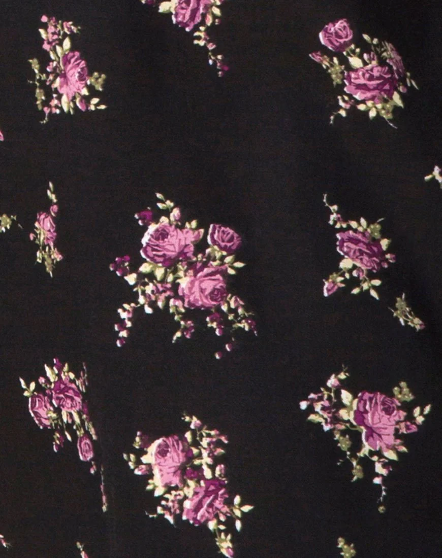 Boyasly Mini Dress in Sohey Rose Black - Image 5