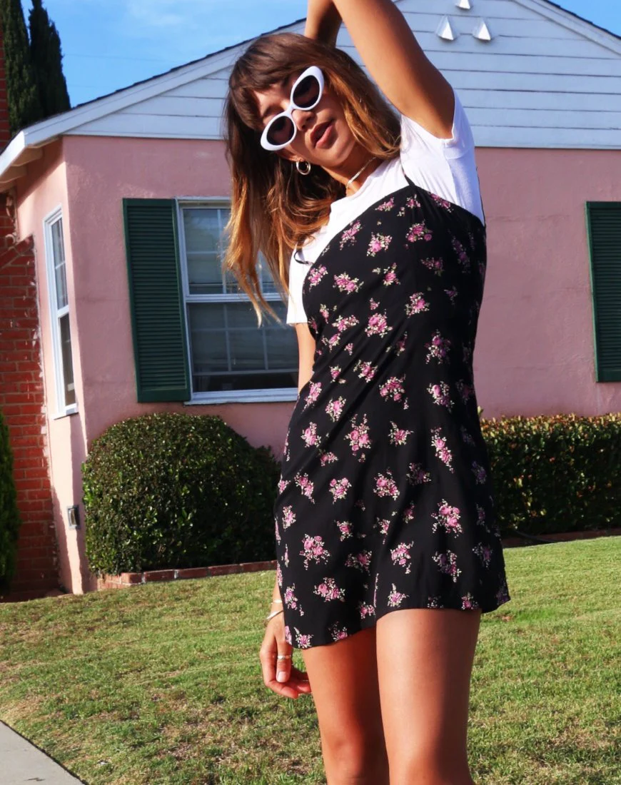 Boyasly Mini Dress in Sohey Rose Black - Image 6