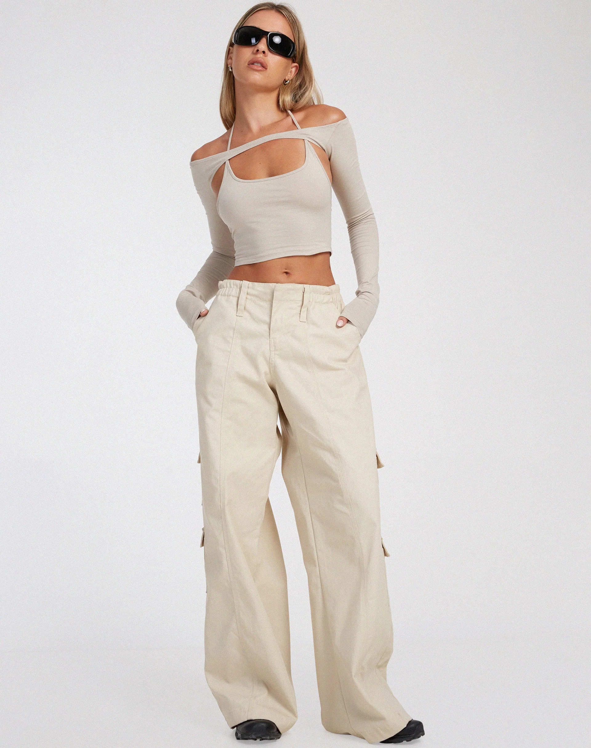 Brandy Long Sleeve Top in Coconut Milk - Image 3