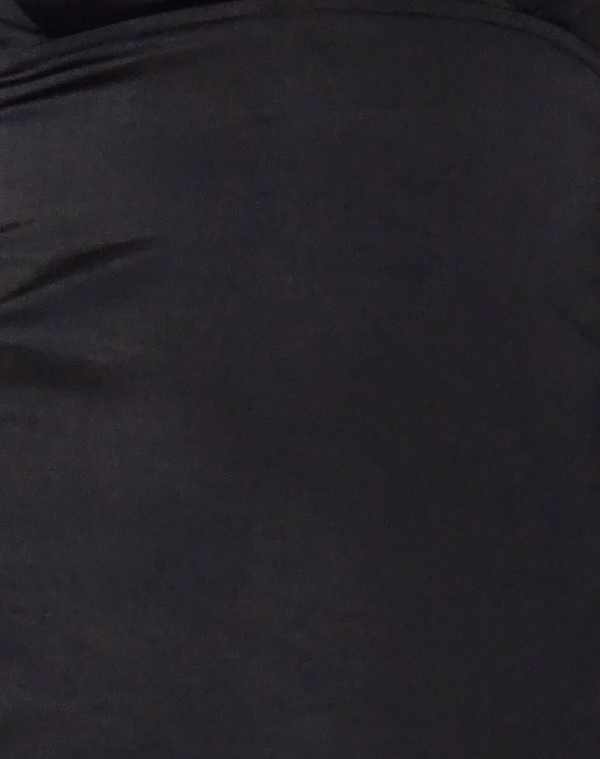 Coda Slip Dress in Satin Black - Image 6