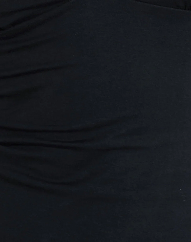 Emberly Plunge Top in Black - Image 6