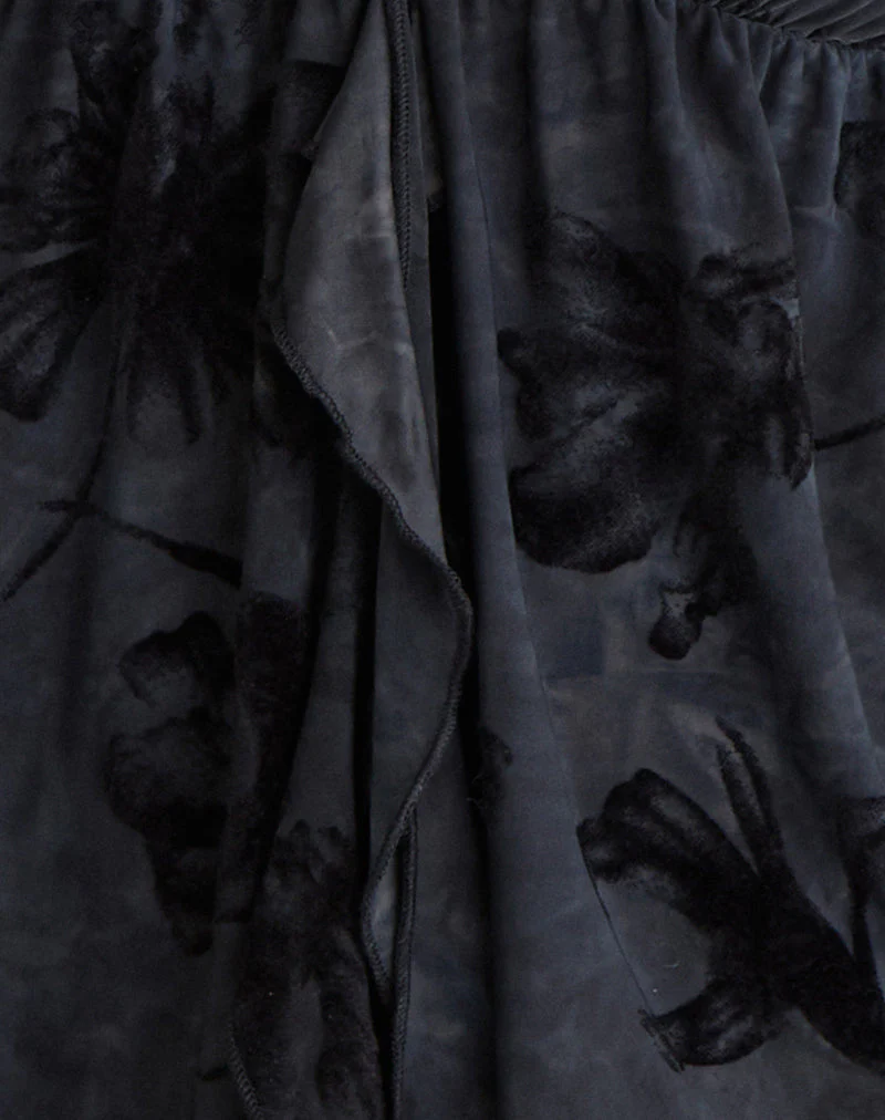 Fonzie Cami Top in Burnout Velvet Grey - Image 5