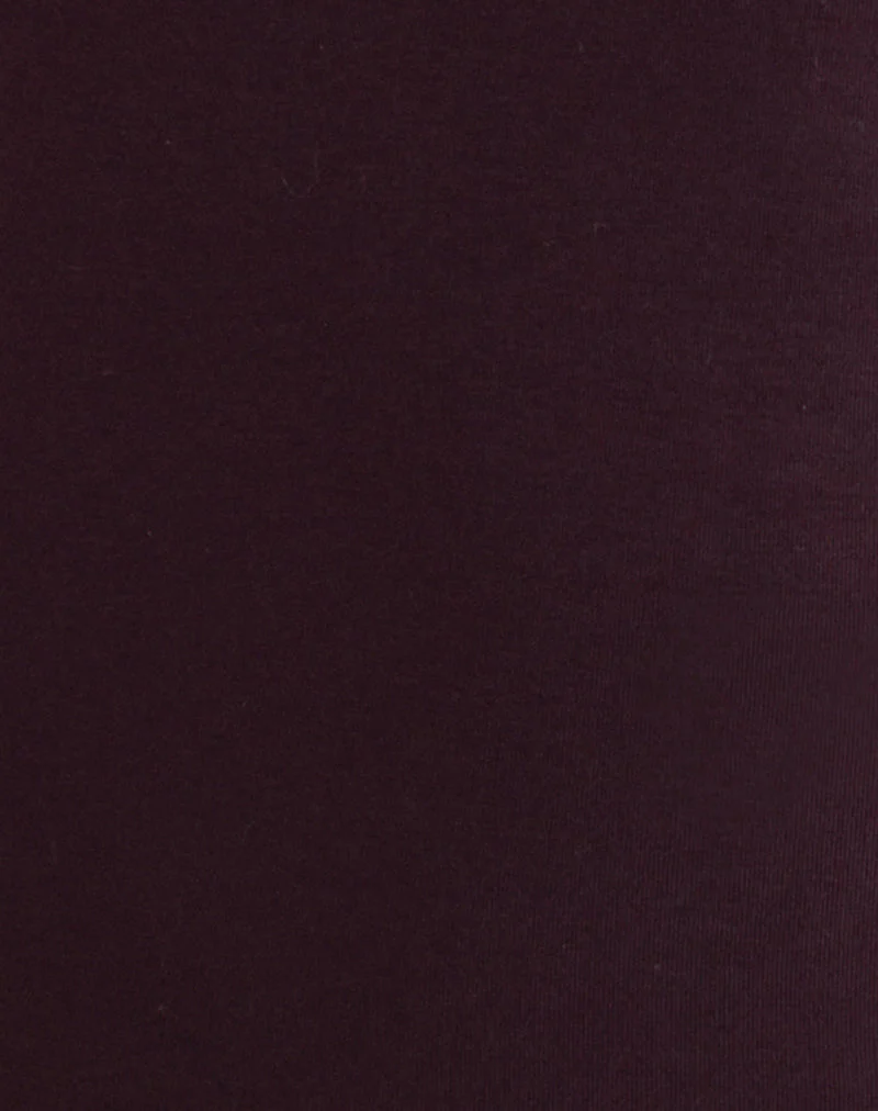 Gretita High Neck Top in Jersey Redwood - Image 6