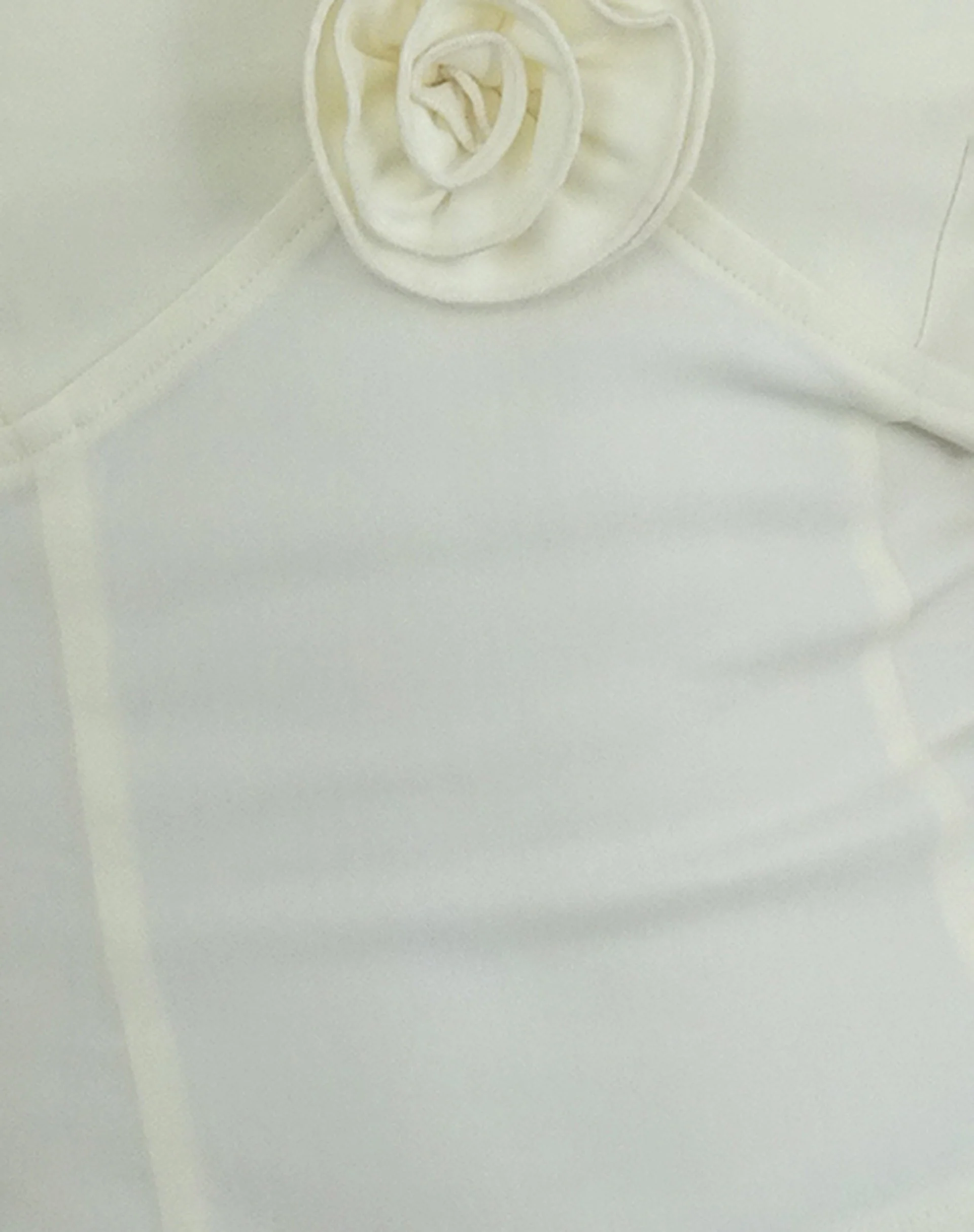 Indus Cami Top in Cream with Rosette Feature - Image 7