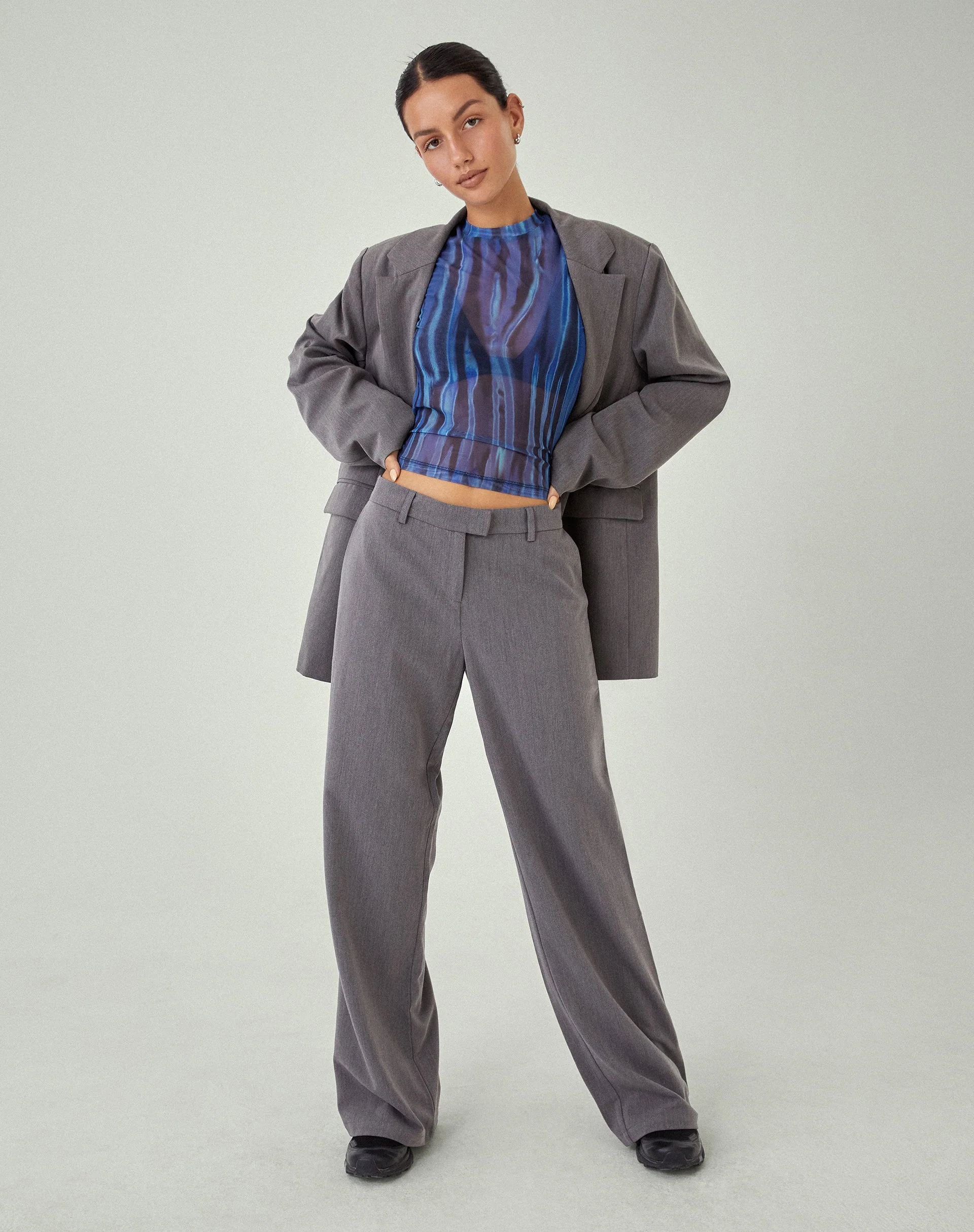 MOTEL X JACQUIE Jabba Trouser in Charcoal - Image 3