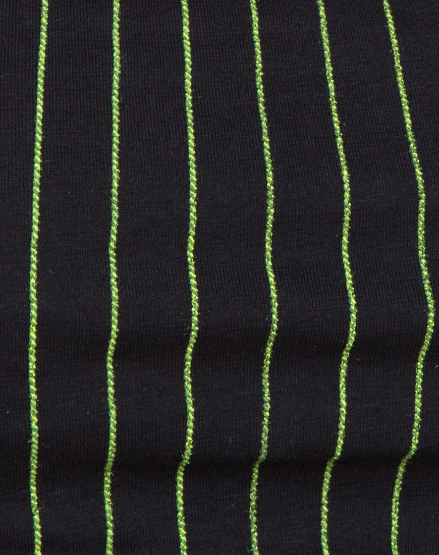 Jeevan Bandeau Top in Neon Pinstripe - Image 5