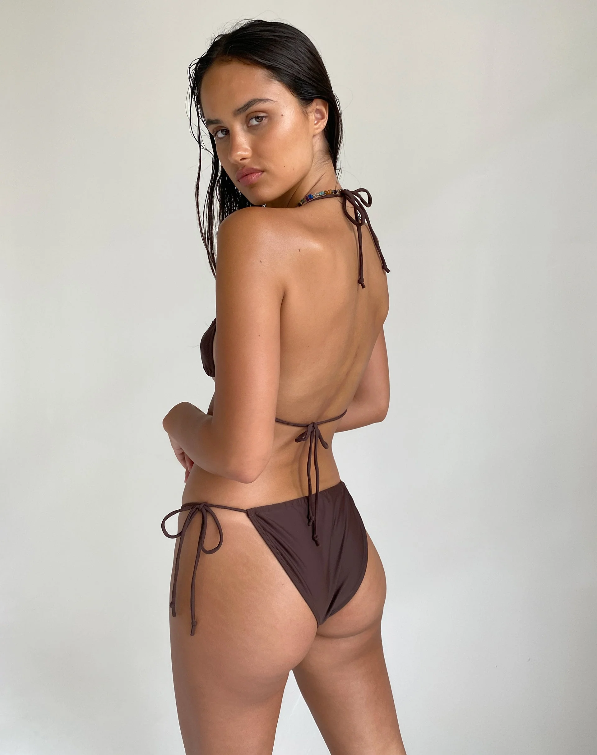 Leyna Bikini Bottom in Coconut Brown - Image 6