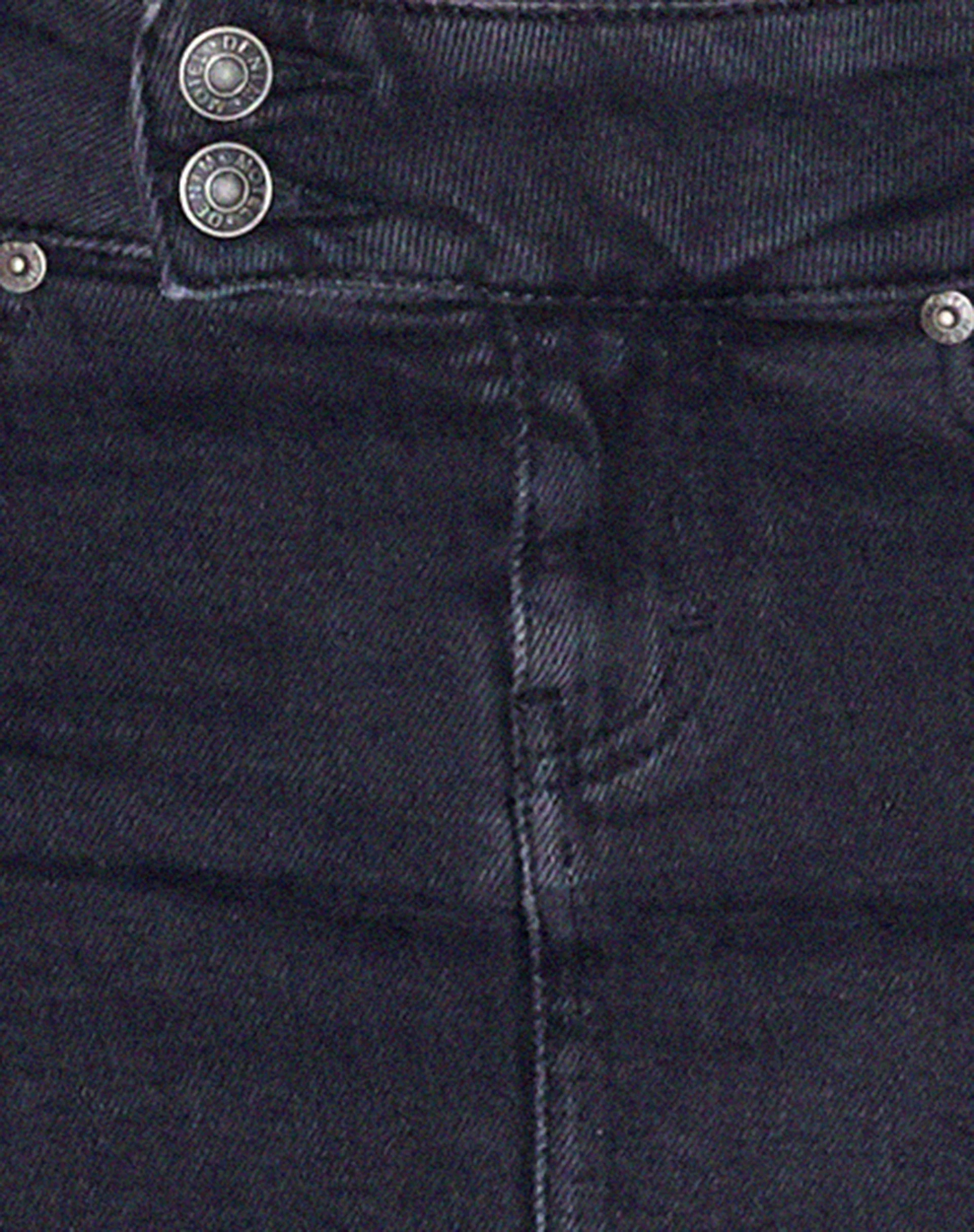Low Rise Mini Skirt in Denim Black Wash - Image 5