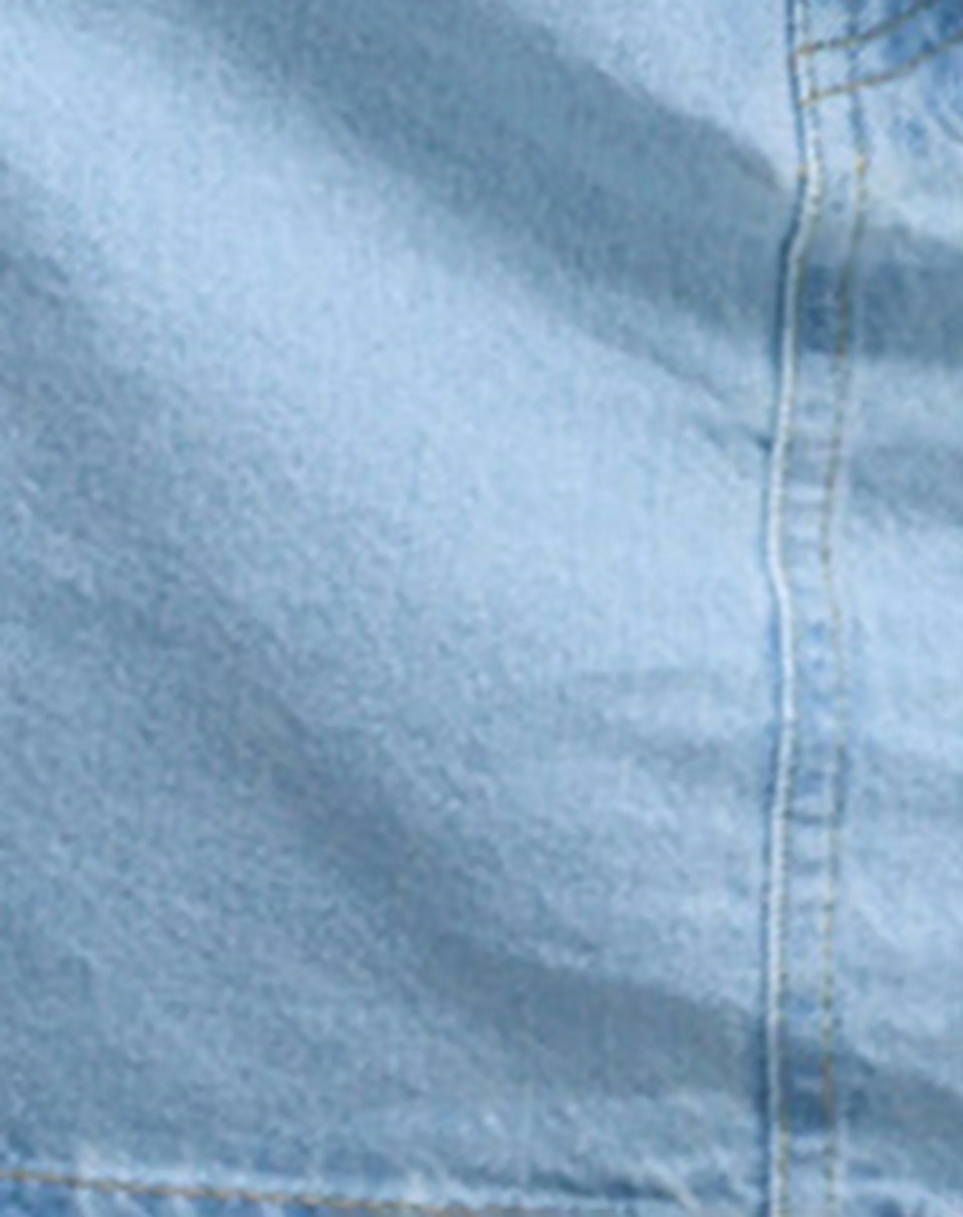 Mini A-Line Skirt in Denim Blue Bleach - Image 7