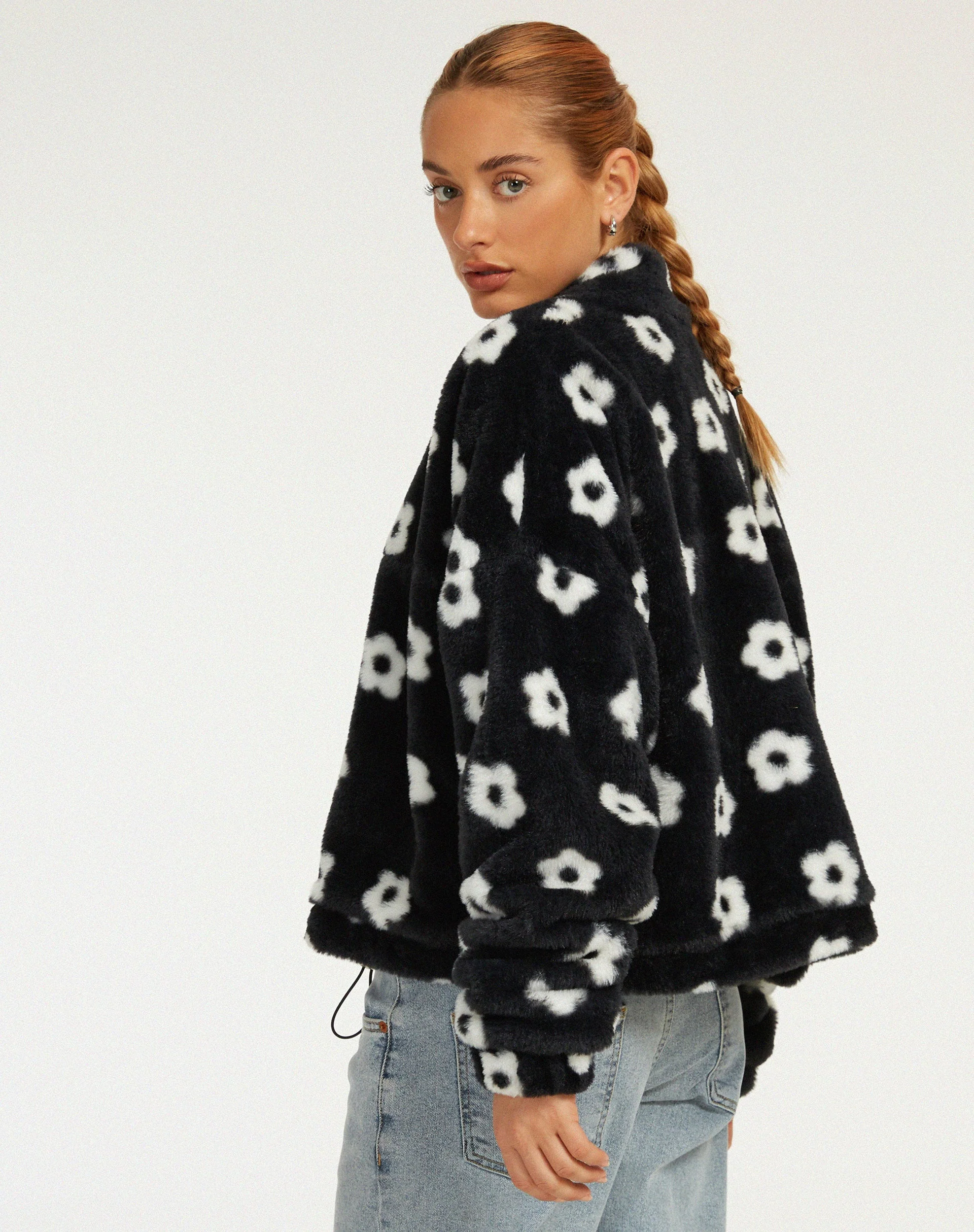 Nero Jacket in Daisy Black and White - Image 3