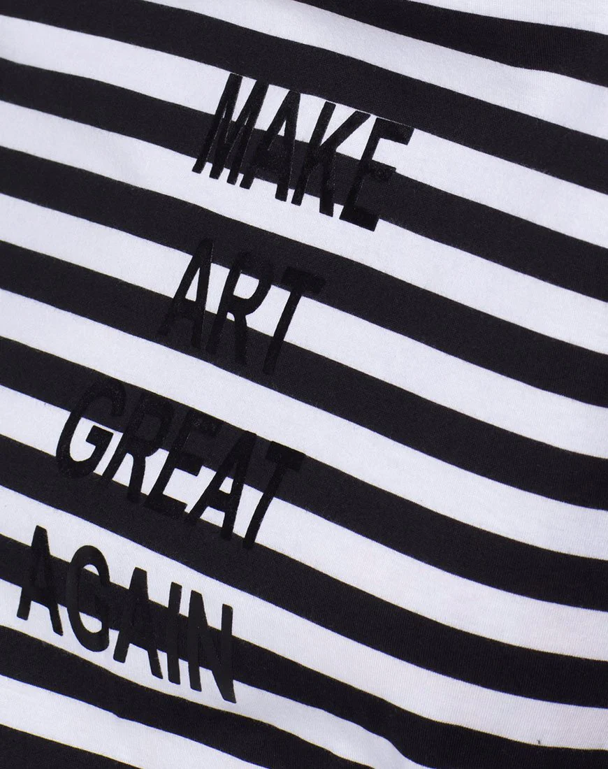 Oversize Basic Tee in Make Art Great Again - Image 5