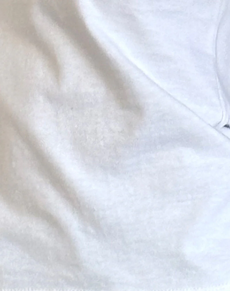 Sakha Boxy Top in Plain White - Image 6