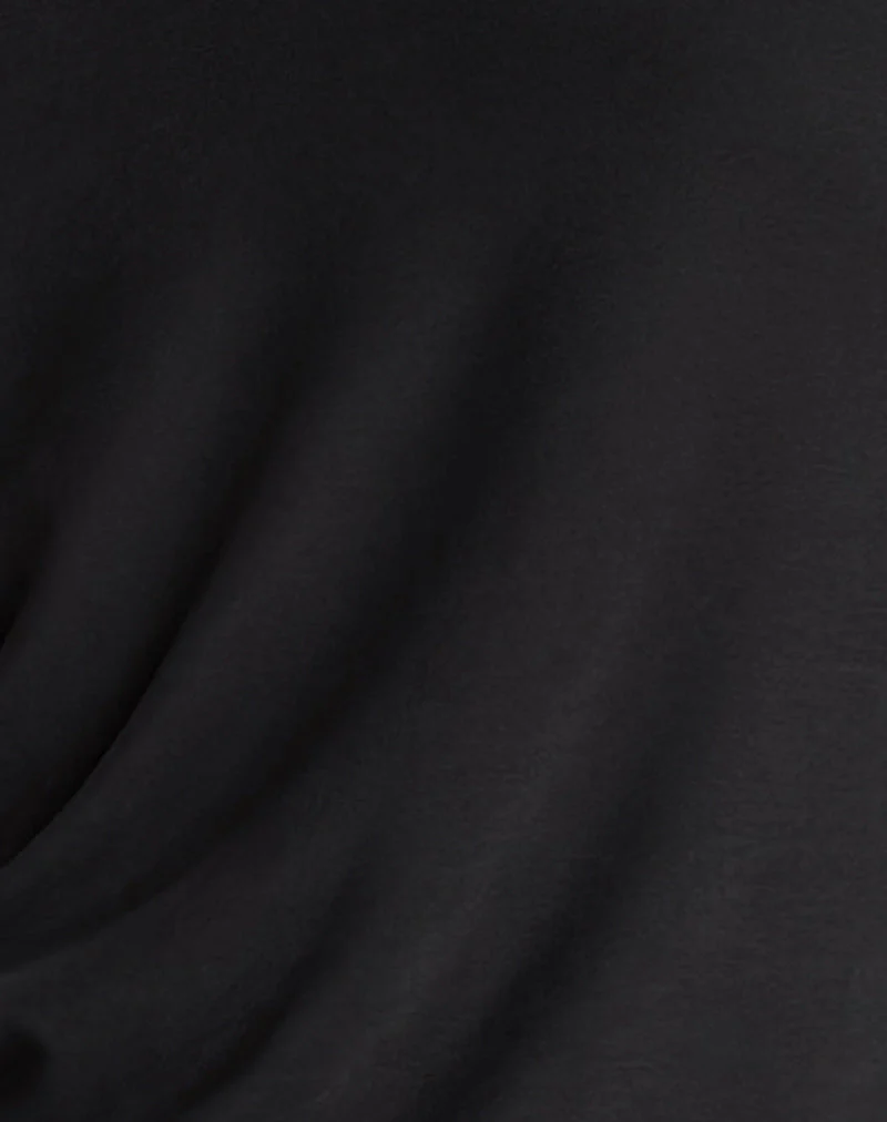 Shelisa Slouchy Mini Dress in Black - Image 6