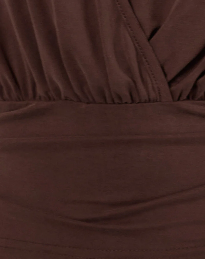 Sherlyn Halter Top In Bitter Chocolate - Image 6