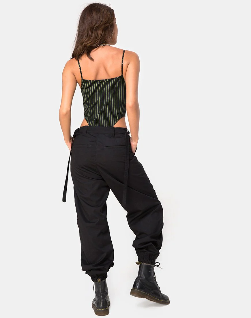 Solemo Bodice in Neon Pinstripe - Image 4