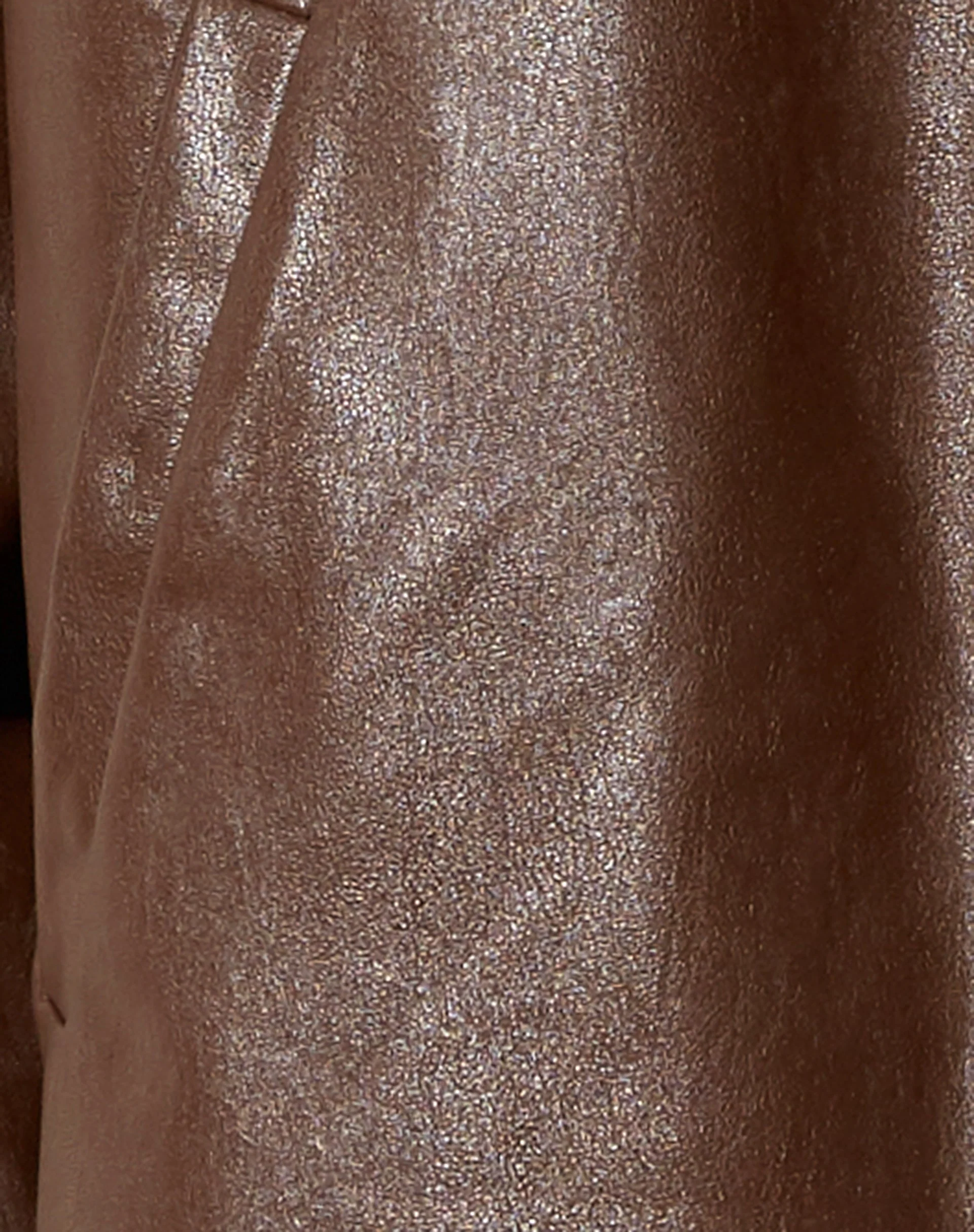 Walta Jacket in PU Truffle Brown - Image 7